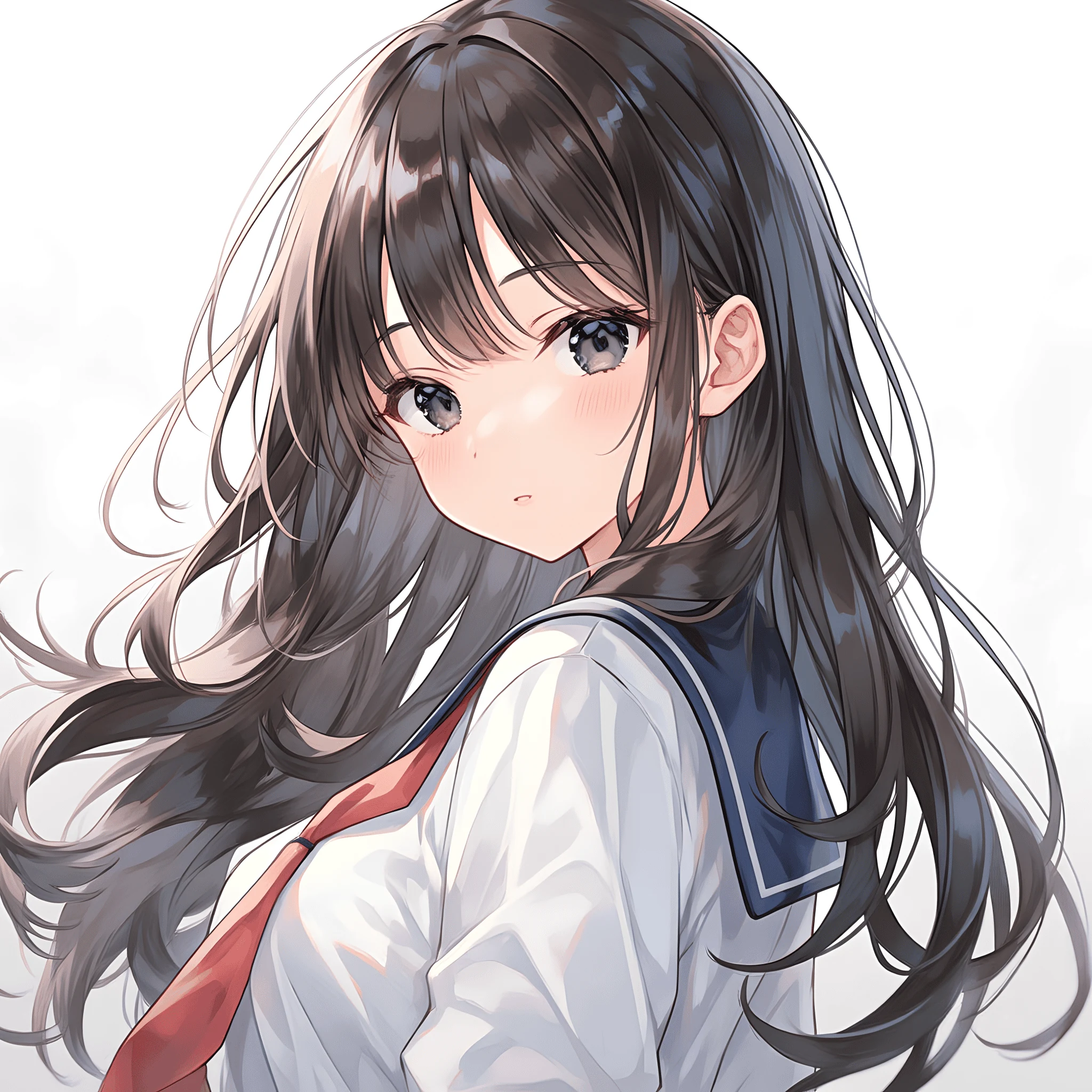 漫蛙长发人物插画,漫画池画面